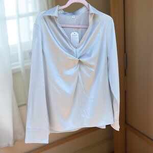 NWT Silver Blouse